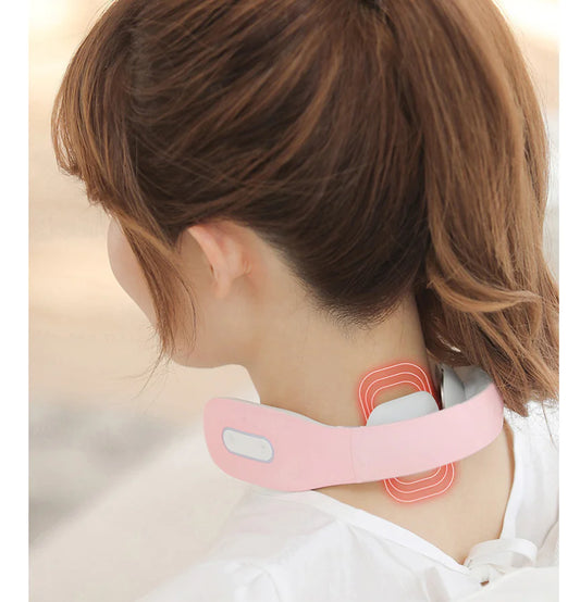 Smart Neck Massager — Deep Heat, EMS Pulse & 4D Vibration Relief.