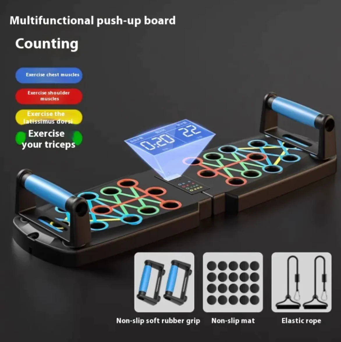 Multi-Functional Push-Up Board – Home Fitness Trainer